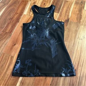 Cynthia Rowley Foil Floral/bird Racerback Tank  Top. NWOT. Size XS